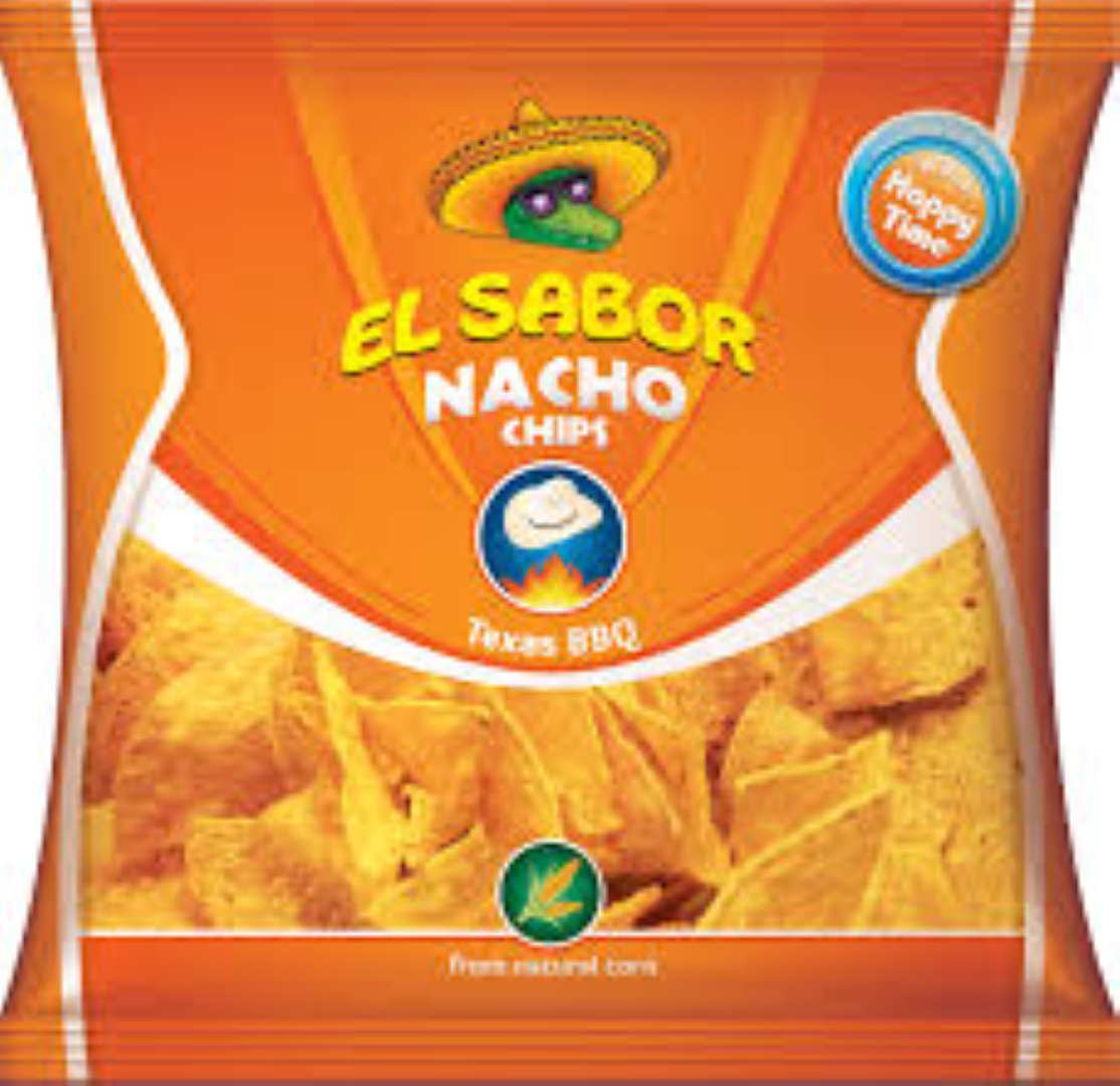 EL SABOR NACHO CHIPS BBQ 65G